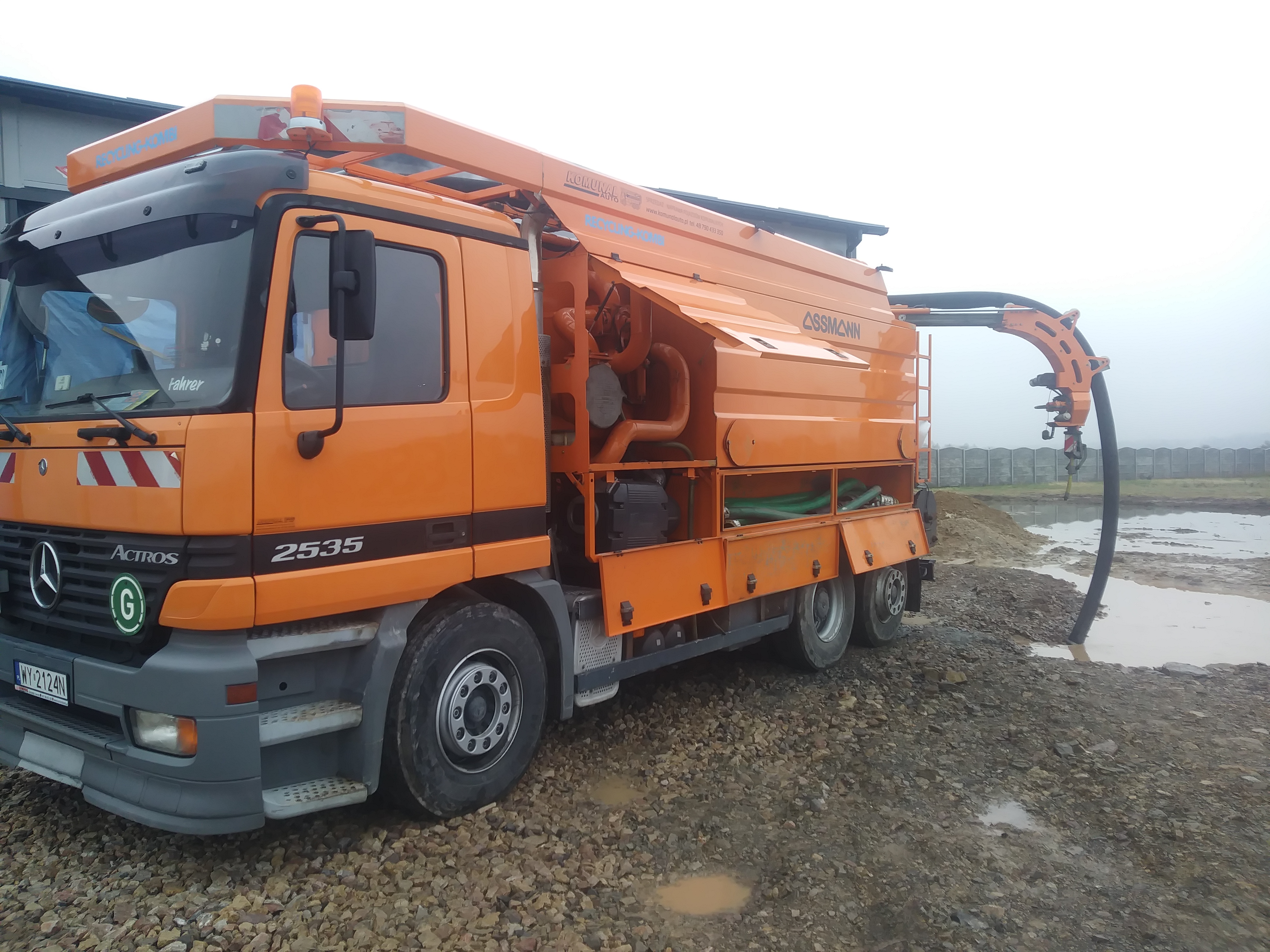 Ciężki wóz ssąco-płuczący Mercedes Actros Assmann - WUKO